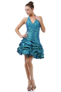 teal prom party dresses