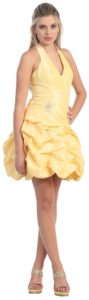yellow cheap prom dresses